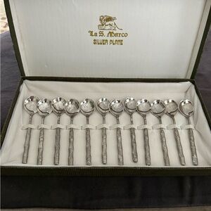 Silver Plate Spoon Set